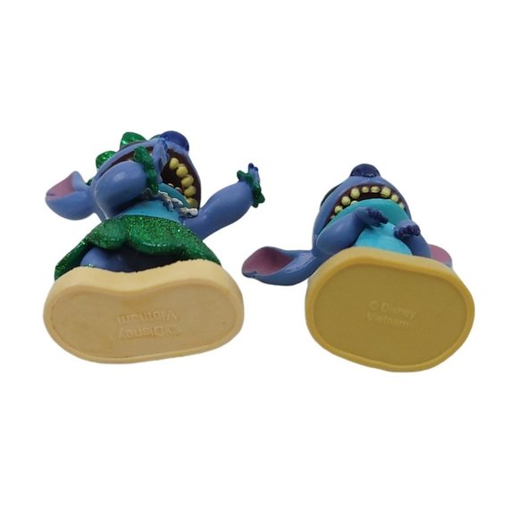 Disney Stitch 2" Mini Figure Collectible Toy Cake Topper Hula Figurine Lot Of 2 - Picture 8 of 12